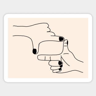 Focused Hand Gesture Sticker